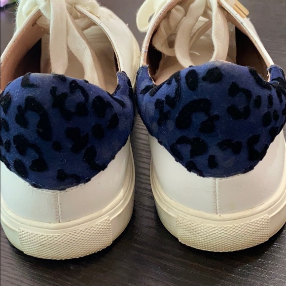 TOPSHOP WHITE LEATHER CHEETAH SNEAKERS SIZE 7 - Picture 4 of 9